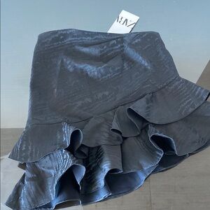 Zara Black Ruffled Women's Skirt